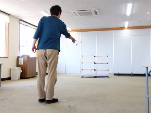 エコミットとよしな　安曇野市　豊科　就労継続支援　B型　うまく引っかかると思わずガッツポーズも。